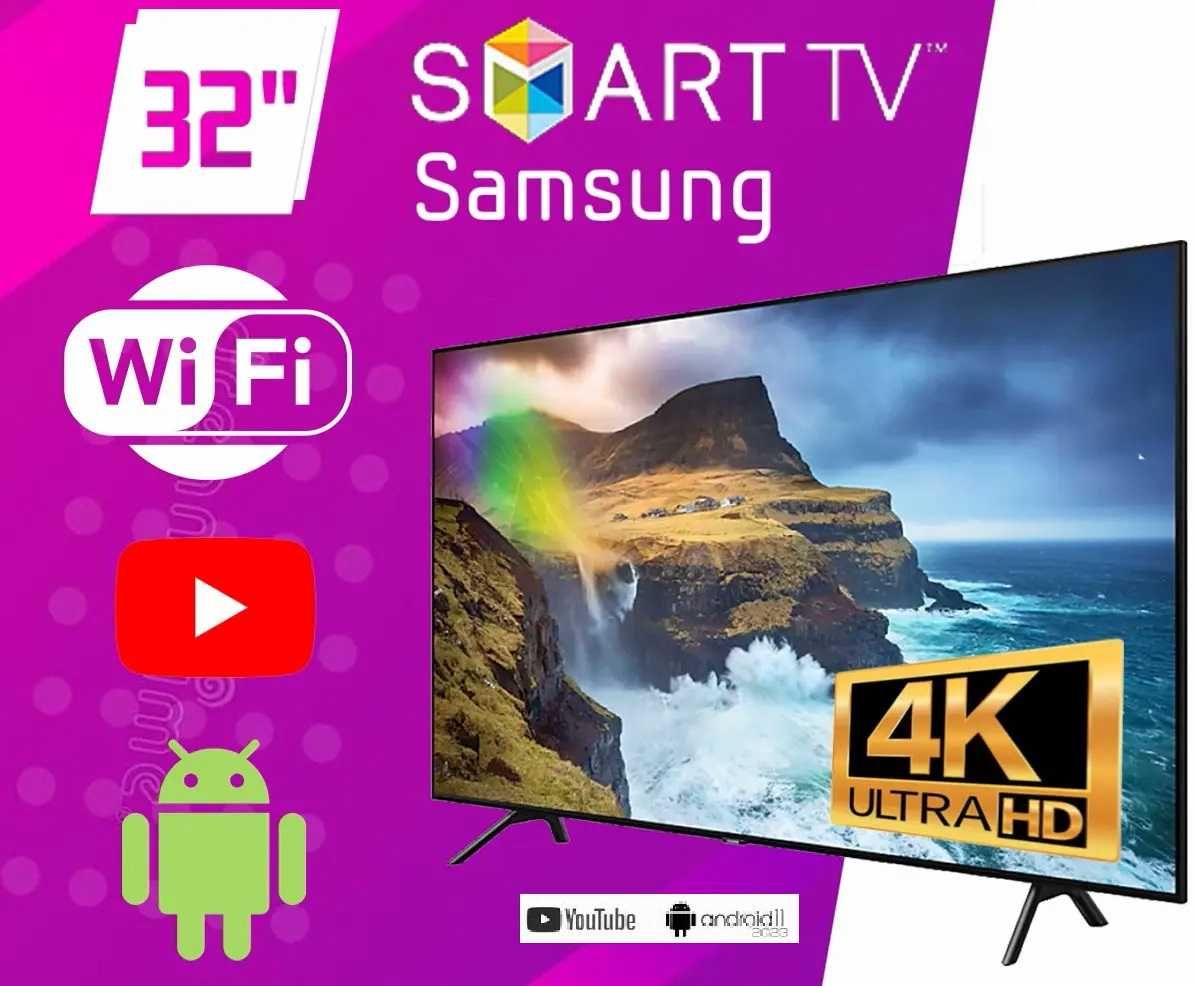 Смарт телевізор Samsung SmartTV 24,32,42,45,Т2,LED IPTV, 2023