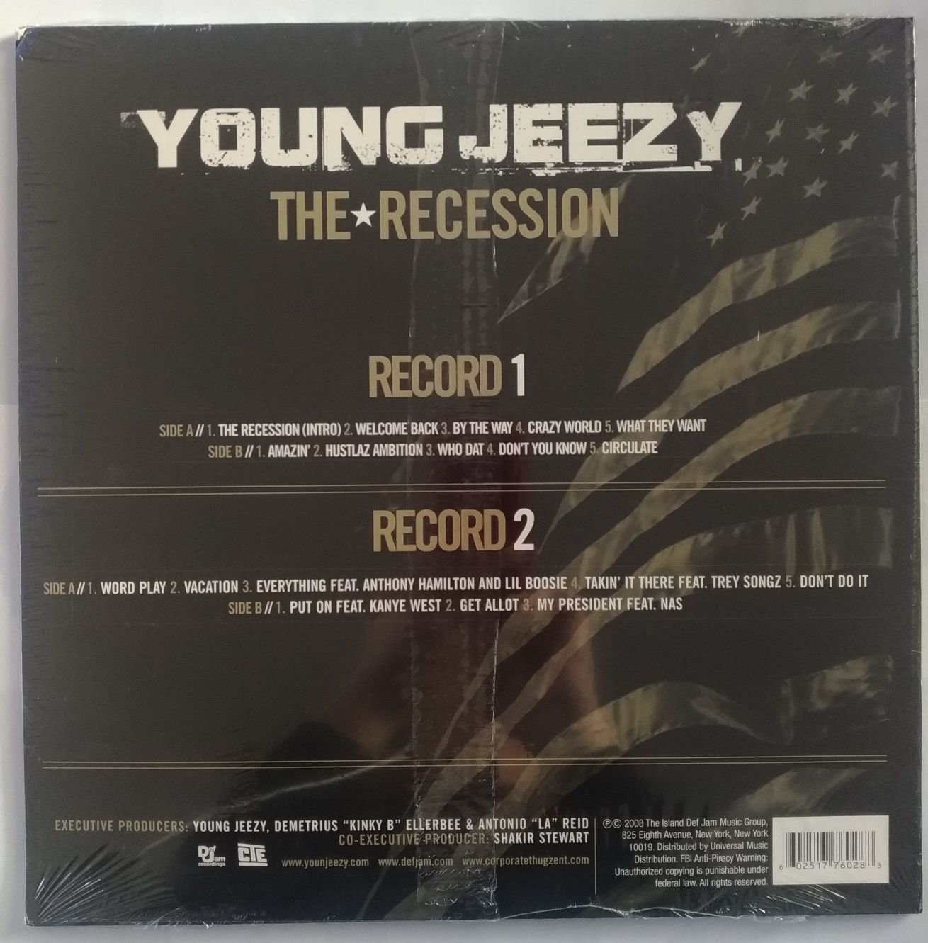 Young Jeezy The Recession LP/Winyl RARYTAS