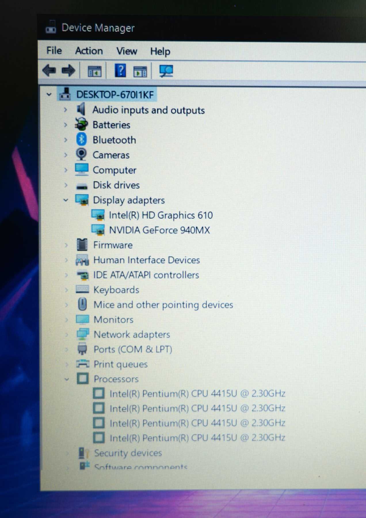 Ноутбук Lenovo 330-15IKB 15.6" XL80 4415U Geforce940MX 8GB  SSD256GB