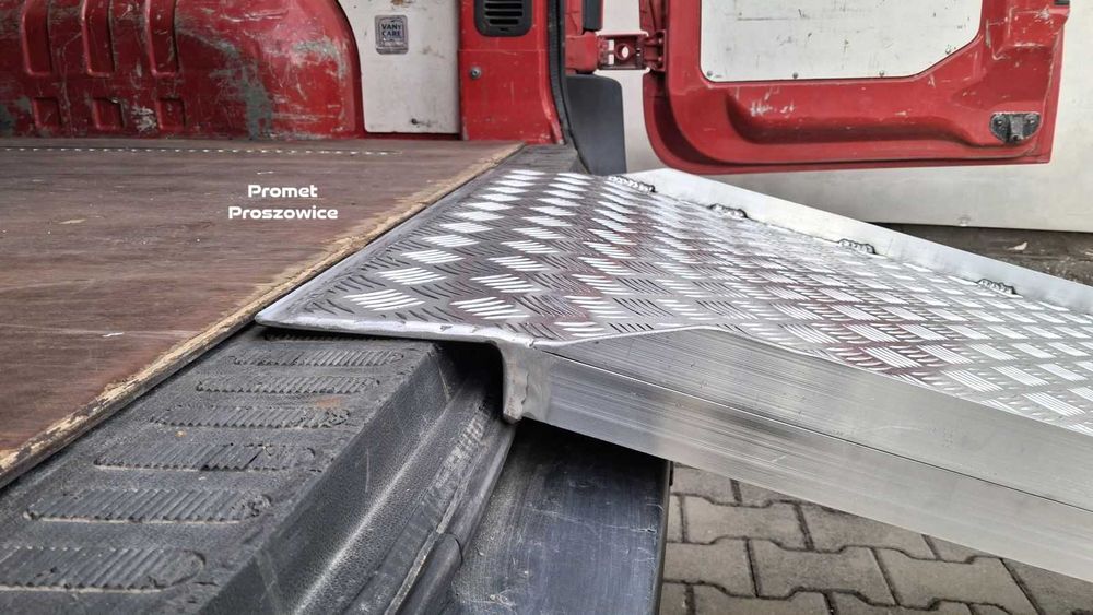 Rampa Aluminiowa 275x100cm RANTY do 800kg Podjazd pod Maszyny Paleciak