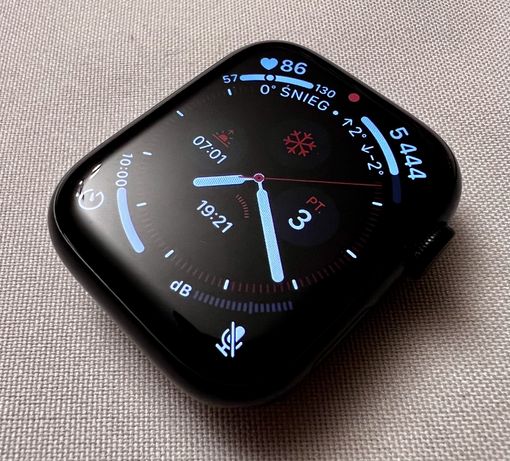 Apple Watch 7 Cellurar 45 mm aluminium gwiezdna czerń esim