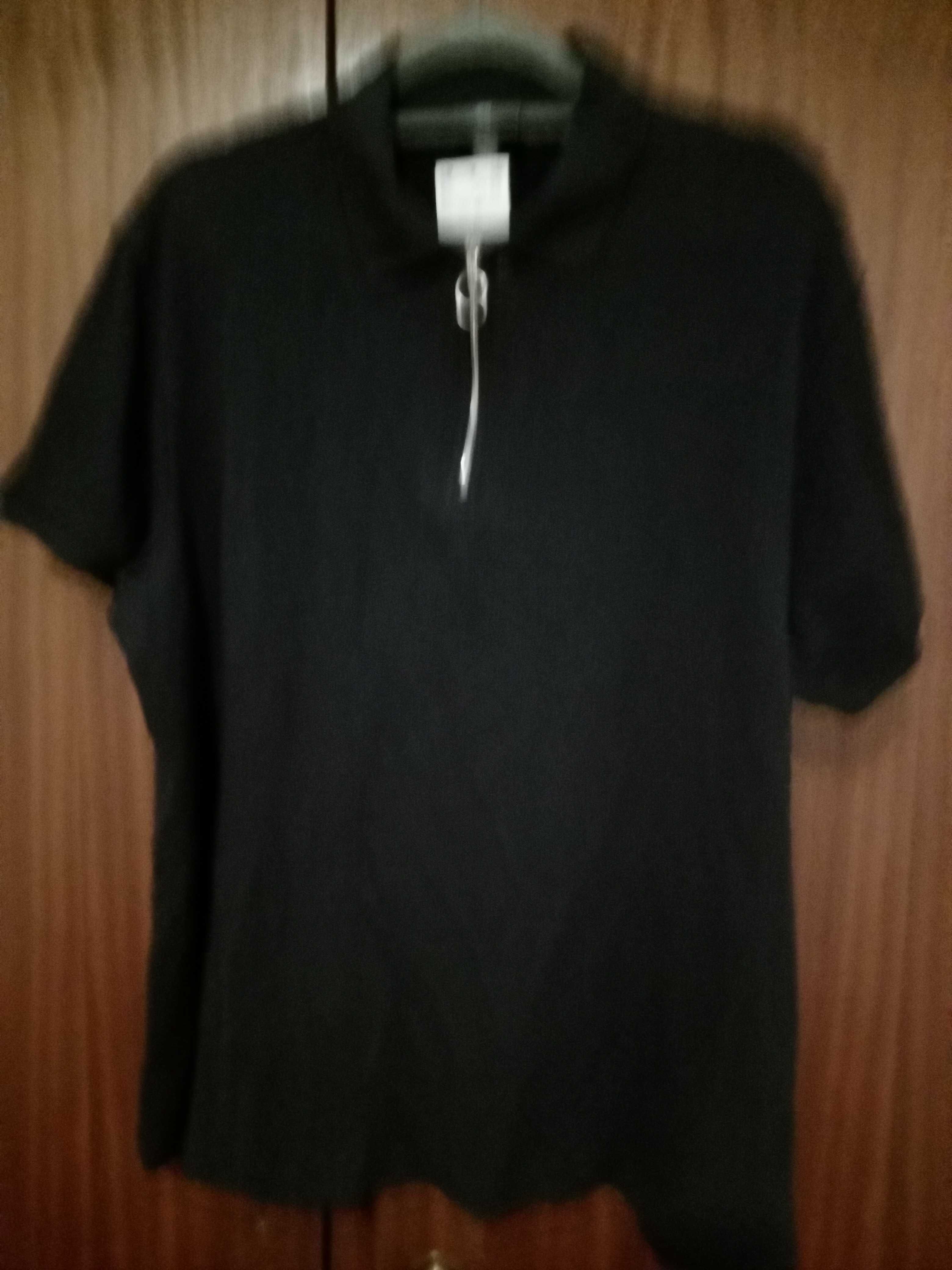 Polo homem H&M com fecho novo XL . cor azul