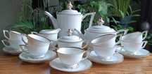 Porcelanowy zestaw kawowo obiadowo śniadaniowy - Art Deco