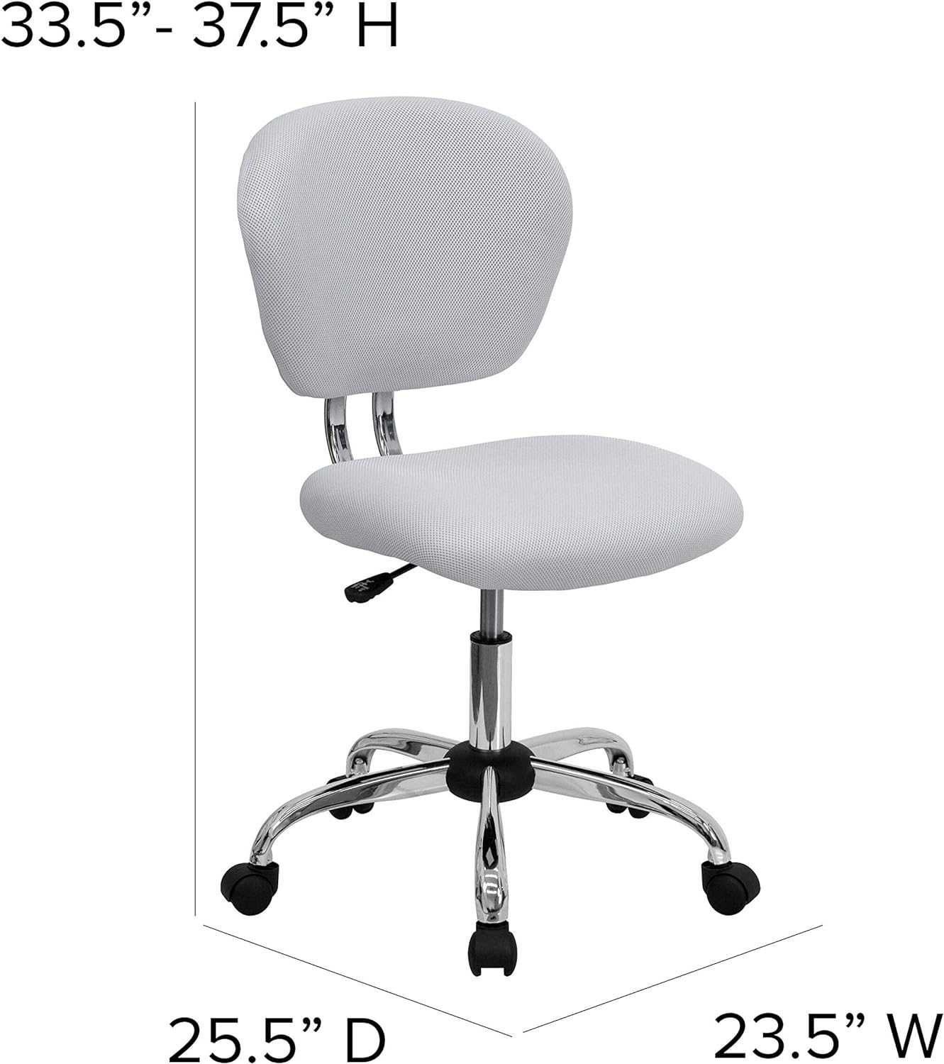 Flash Furniture H-2376-F-WHT-GG krzesło