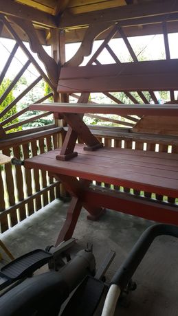 Stół i ławki do ogrodu