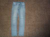 H&m skinny fit JEANS rurki wąskie spodnie org przecierane roz 128