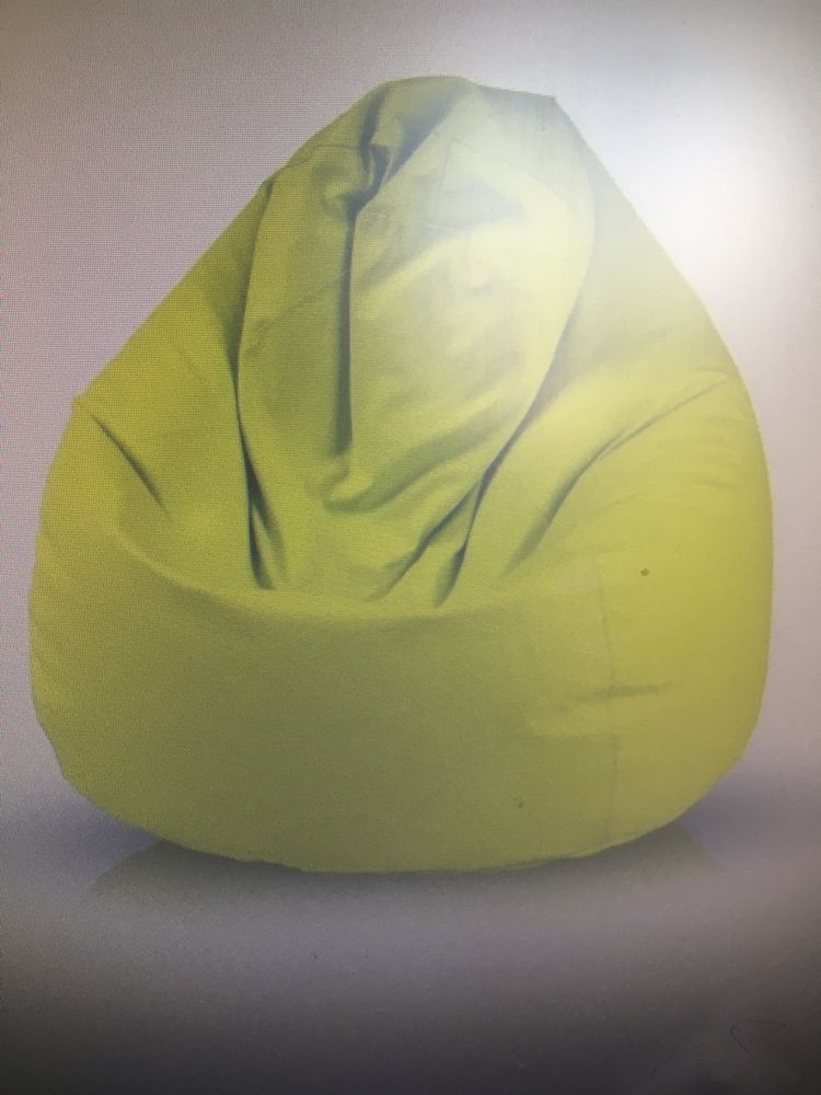 2 pufy XL skóra eko limonkowe stan bdb