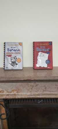 2 livros da coleção diária do banana