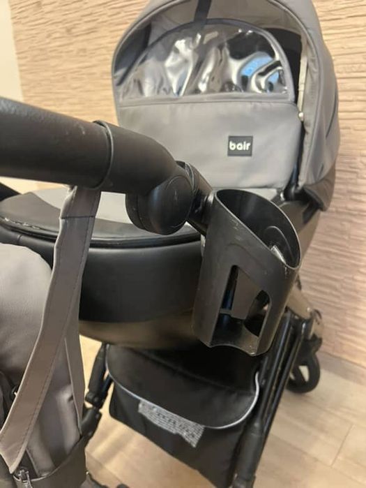 Детская коляска 2 в 1 Bair серая