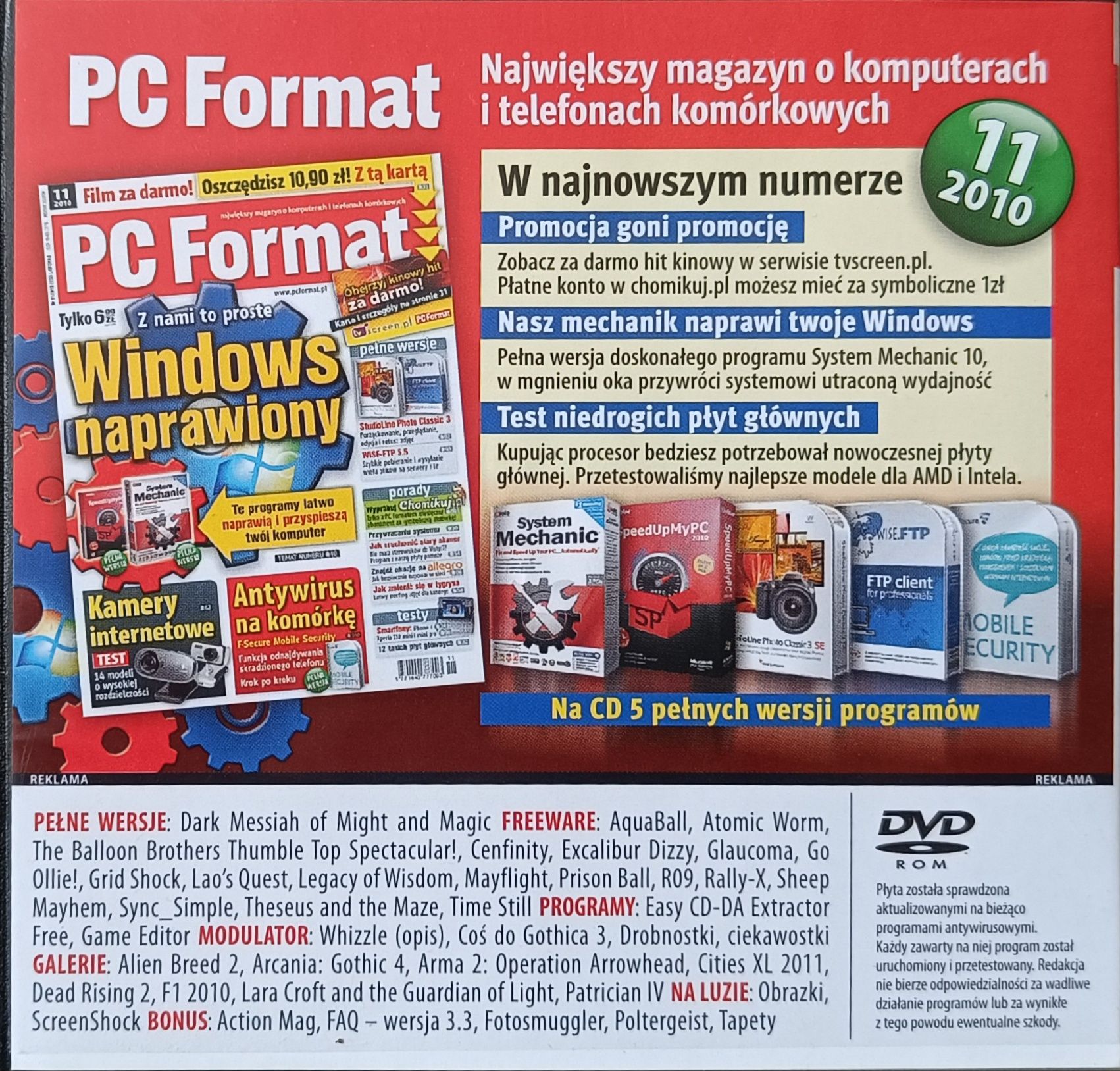 CD-Action nr 11/2010 (184) - Listopad 2010 - komplet z dwiema płytami