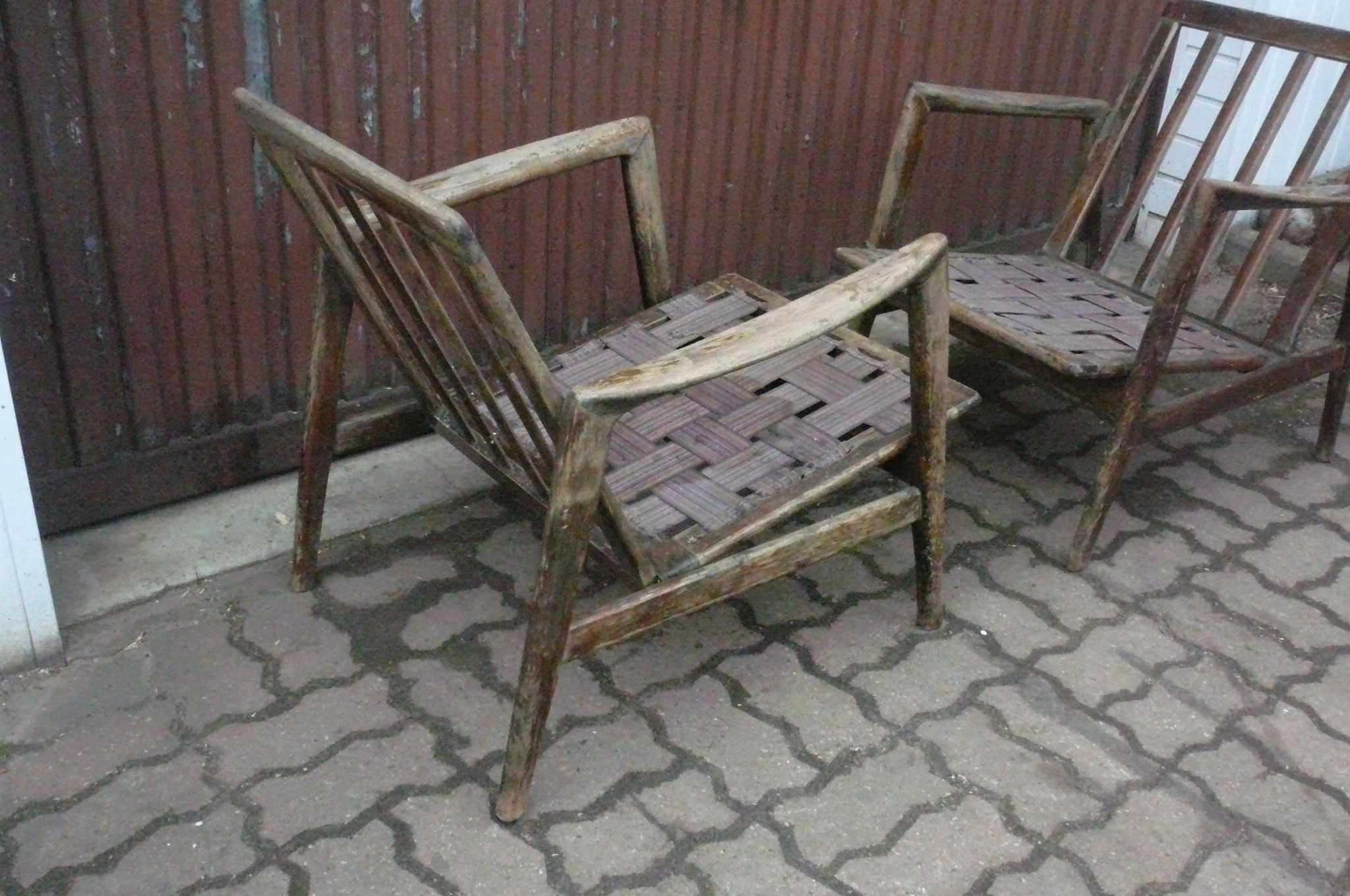 Fotel Fotele Stefan 300-139 PRL jak Chierowski Hałas Lisek Bączyk