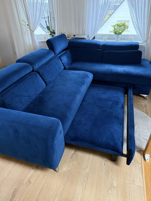 Sofa/Narożnik/Kanapa + Pufa + zestaw krzeseł