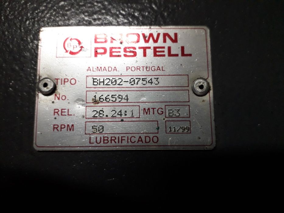 Motor Brown Pestell 220/380 V - 0,75kw – 3,3/2,2 Amp - 1410 RPM