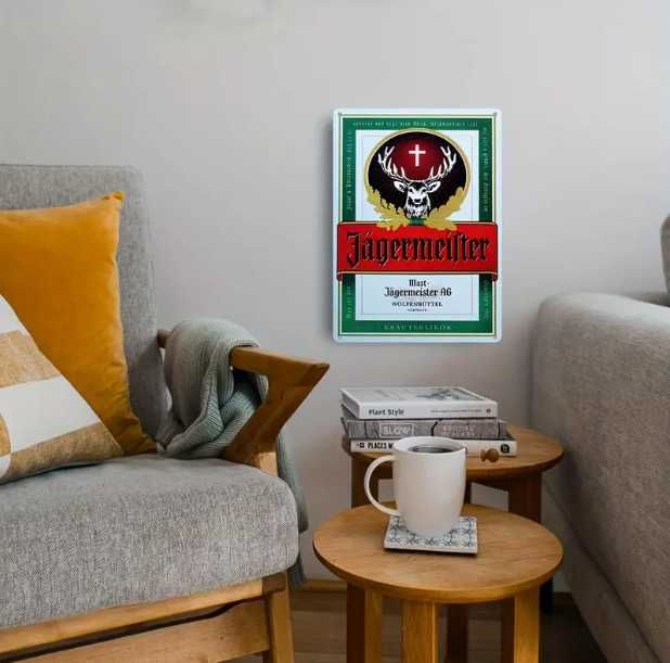 Metalowy Znak Plakat Jägermeister 20 x 30 cm