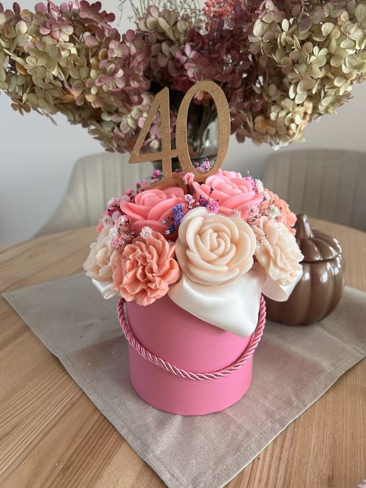 Mydlany bukiet | Flower Box | Upominek