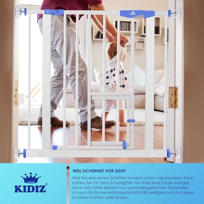 Bramka zabezpieczająca KIDIZ /barierka schodowa/ochrona/blokada !4590!