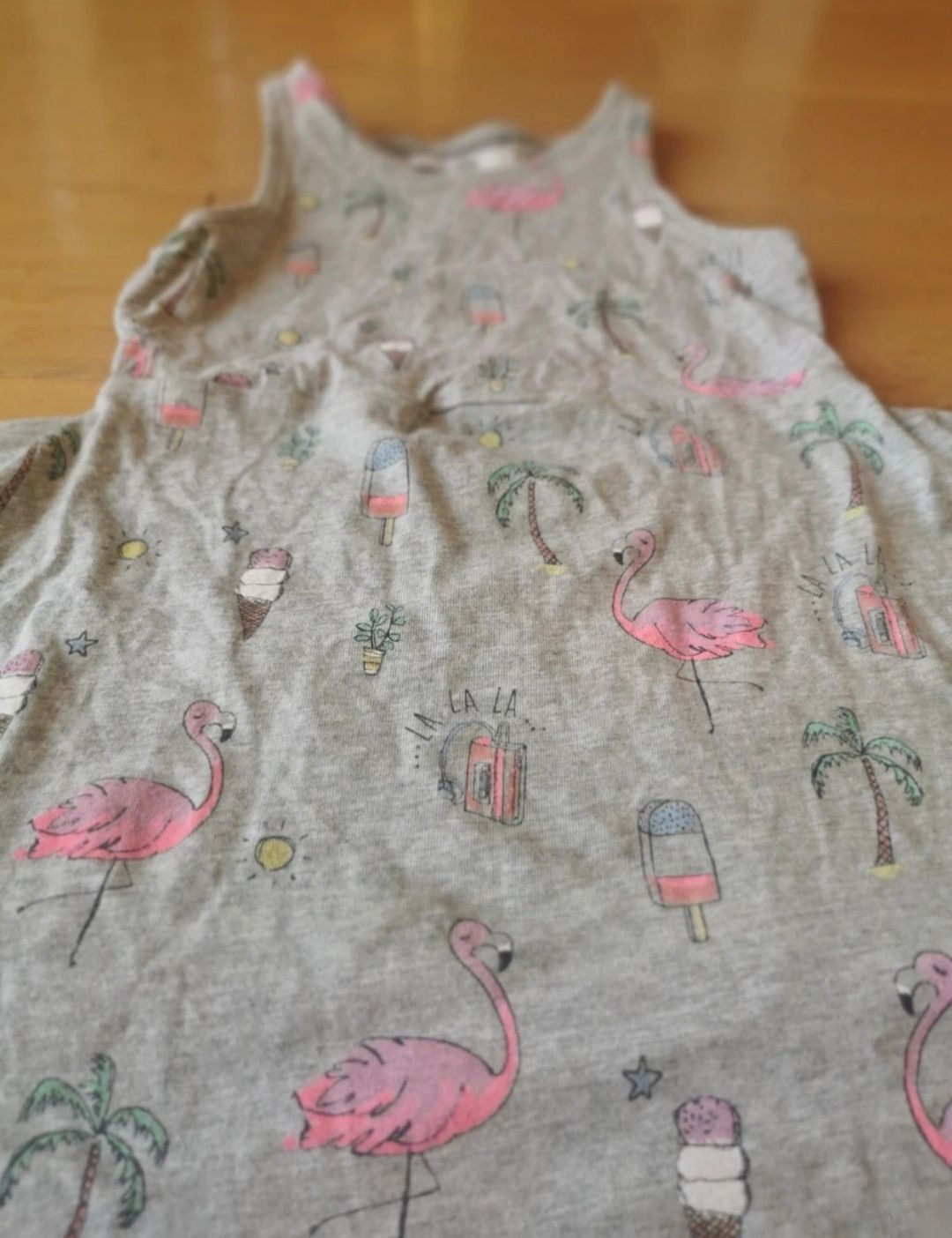 Sukienka asymetryczna flamingi M&S Collection r. 104