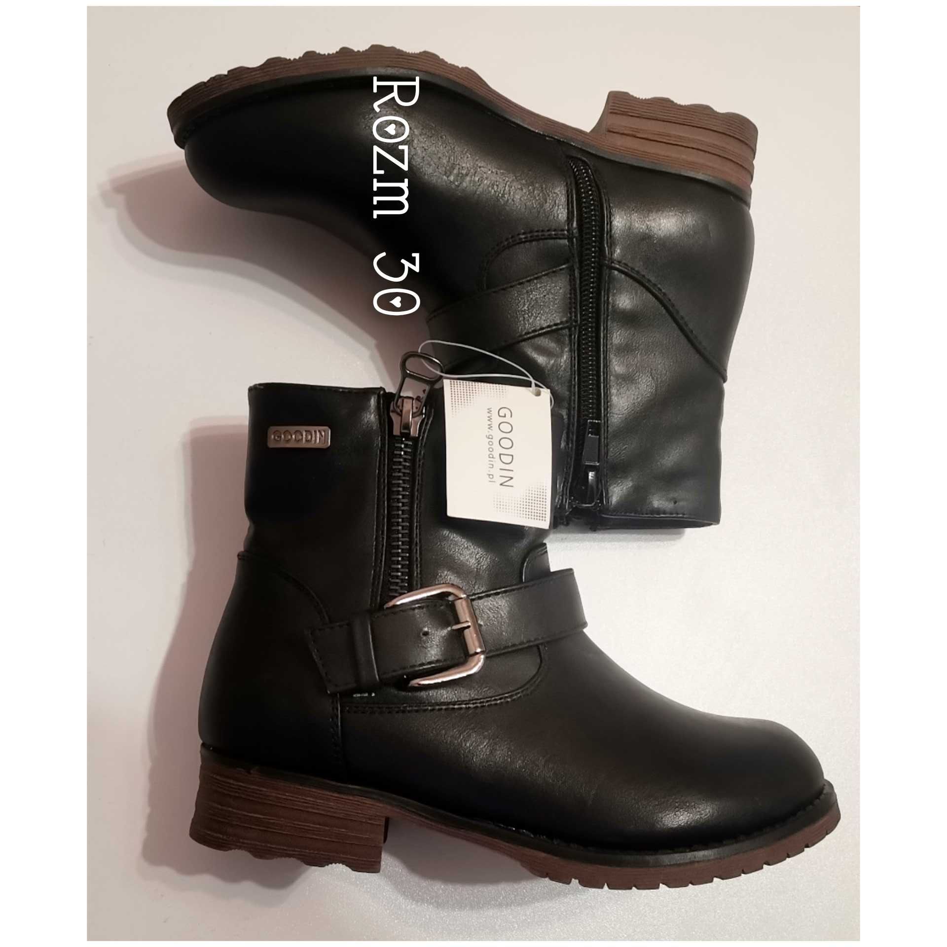 Nowe 30 buty Botki 30 buty przejściowe buty 19,5 cm botki czarne 30