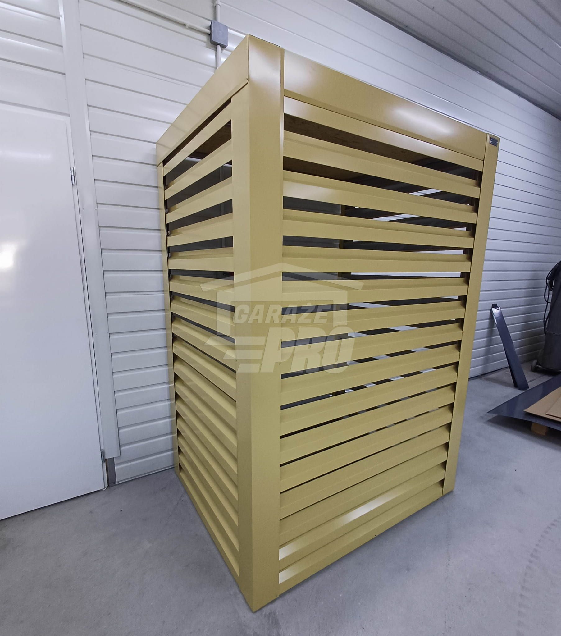 Osłona pompy ciepła 90x40x140 cm żółty Zabudowa GP502