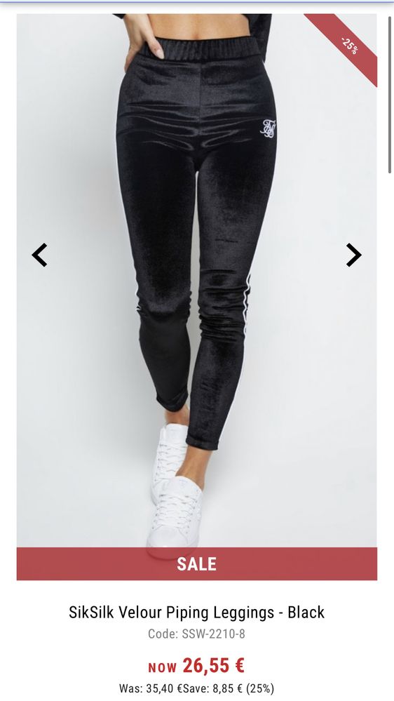 Legging siksilk novas com etiqueta tamanho 4 - XXXS bastante elástica