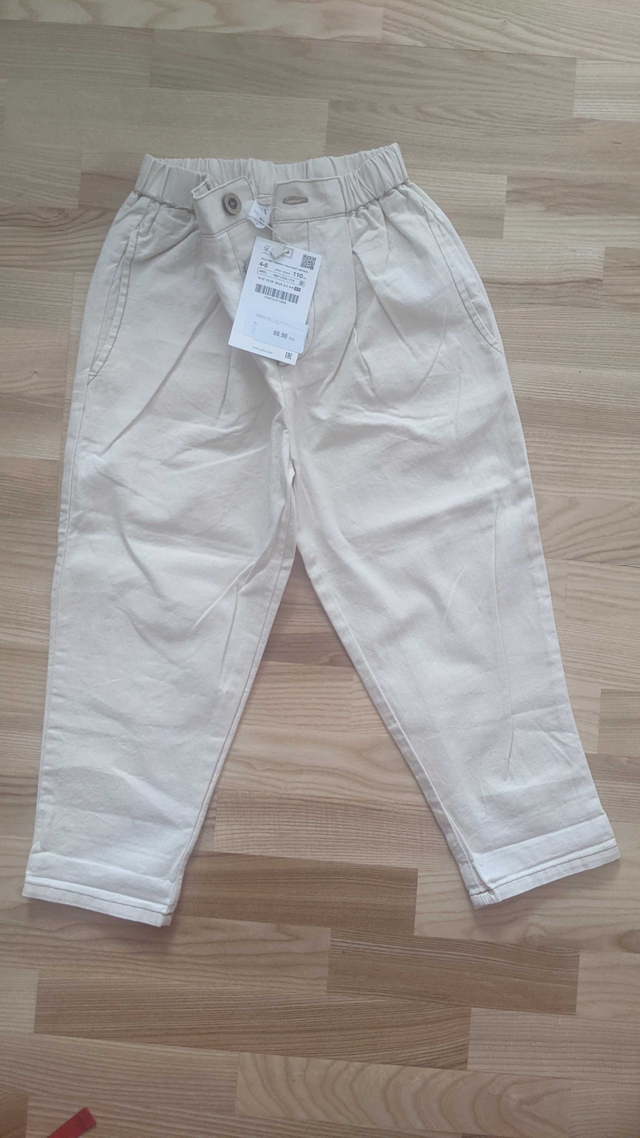 Spodnie Zara chłopiec 4-5 lat 110 cm ; 3 pary spodni
