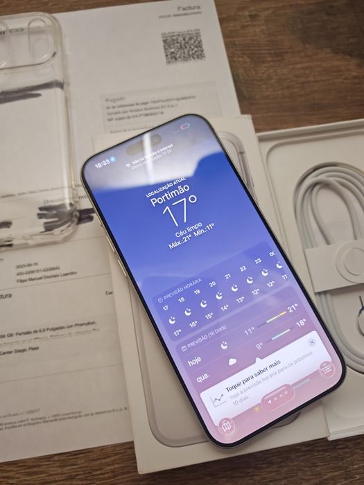iPhone 17 Pro Max 6.9" 256GB Branco Seminovo  C/Garantia Aceito Retoma