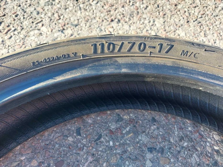 Opona motocyklowa Timsun 17 cali 110/70 jak nowa, jeżdżona tydzień