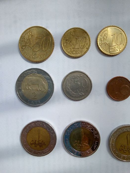 Монета Хорватия Индия Израиль ОАЭ грош Польша фунт Египет Рейх Царские