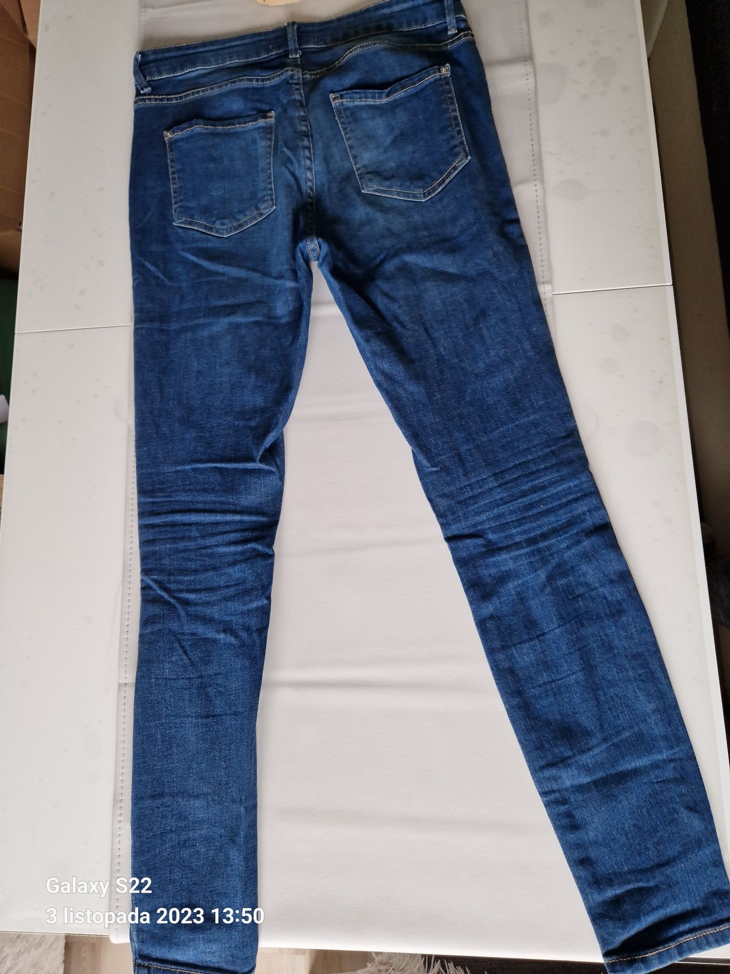 Skinny jeansowe 38 damskie