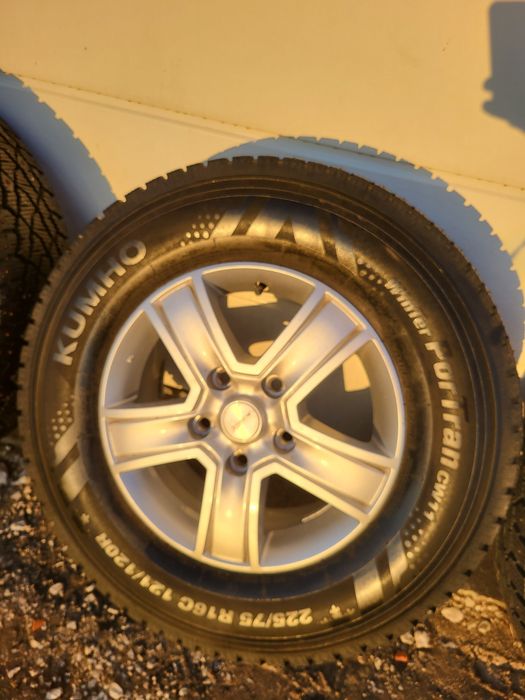 Koła alufelgi ducato maxi 5x130 225/75r16c zimowe z kolcami