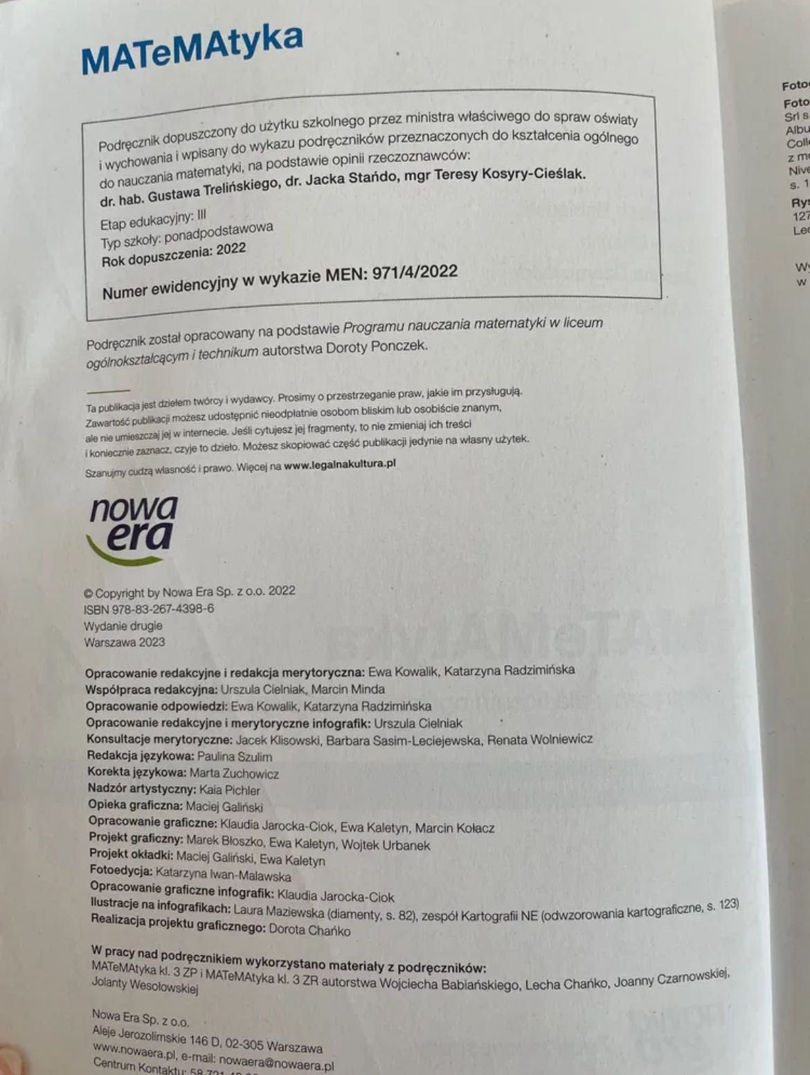 Matematyka 4 Nowa Era