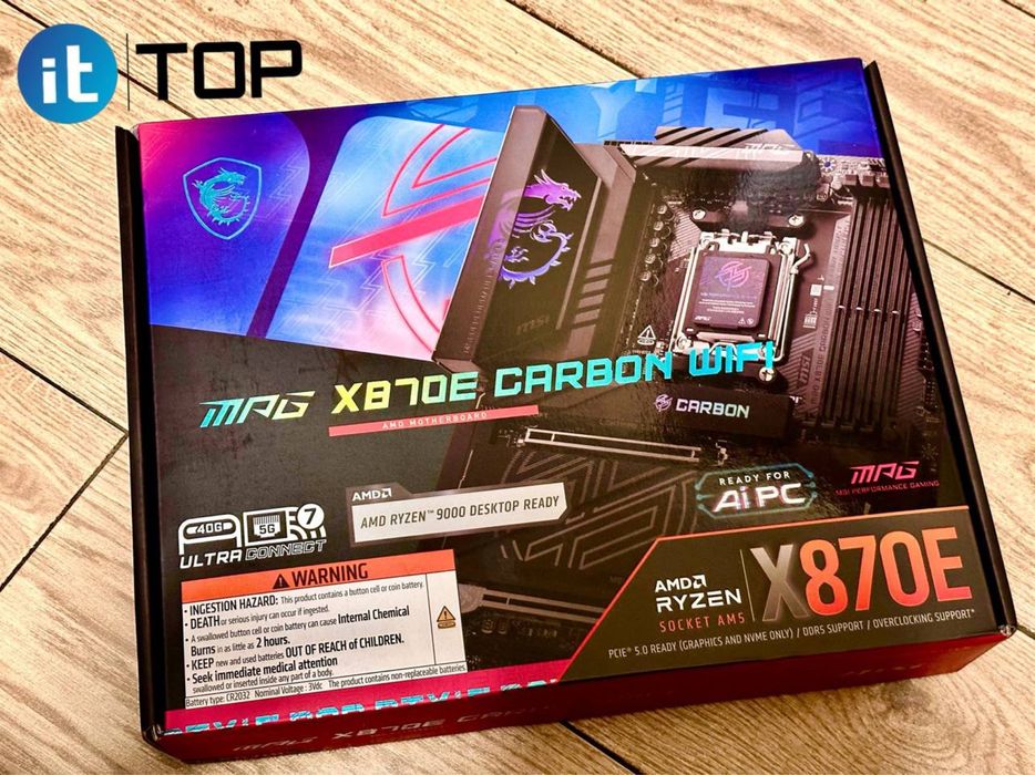 Материнська Плата MSI MPG XB70E Carbon WIFI sAM5 AMD X870E нова! ГАРАН