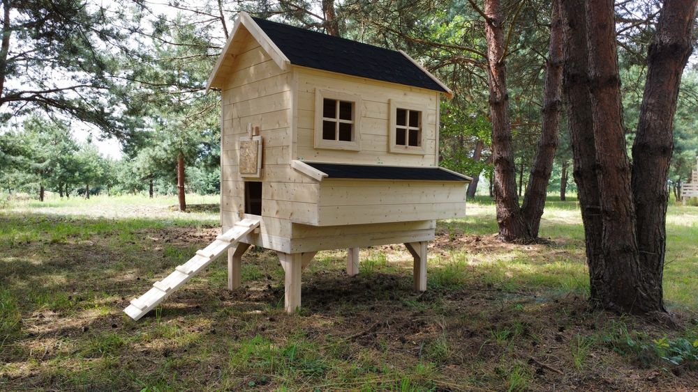 Solidny kurnik.  Kurnik drewniany.  Kurnik