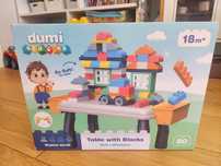 Klocki Dumi Blocks, Dumel, stół z klockami