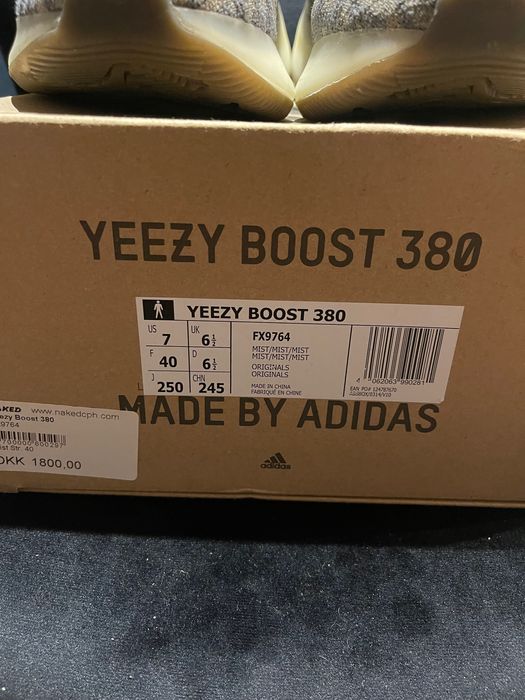 adidas Yeezy boost 380 Mist 40 white grey black 500 350 onyx beluga