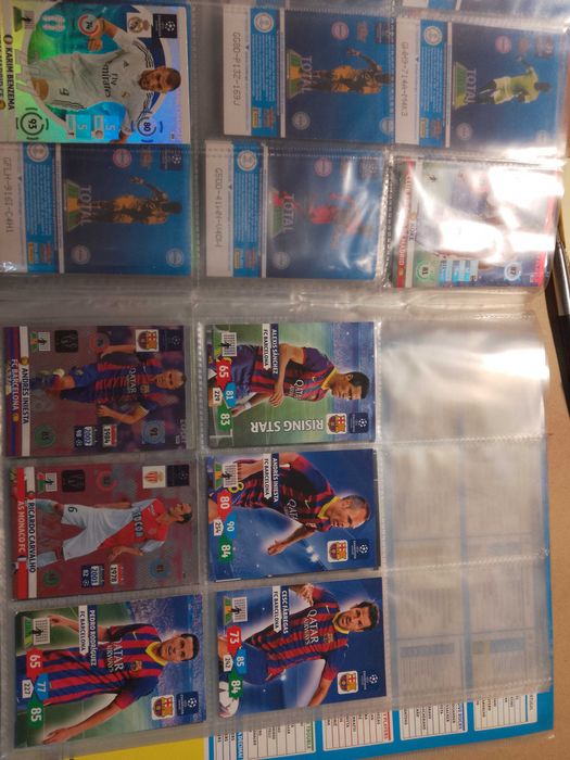 duży zestaw album i karty piłkarskie adrenalyn, pozostałość