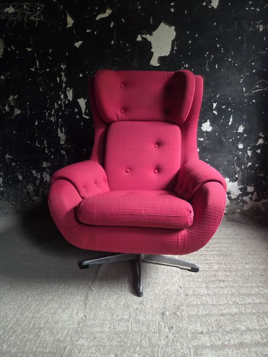 Fotel obrotowy up zavody  Rousinov vintage 60 prl Czechosłowacja