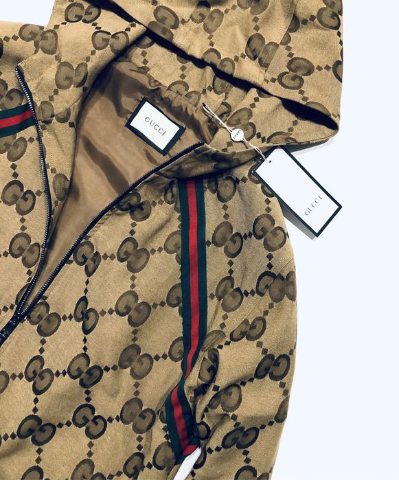 Jesienna kurtka meska Gucci kaptur