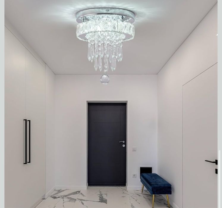 LEONTYNE Kryształowa lampa sufitowa led