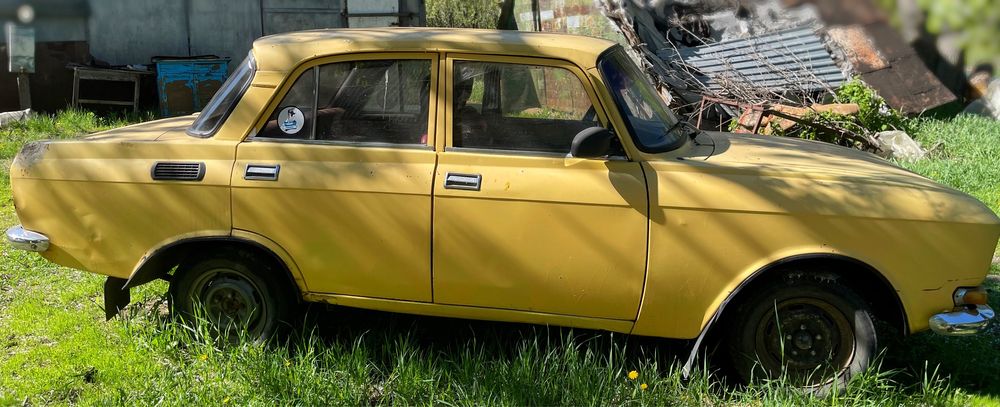 Москвич машина 2140Д, 1984 р., 1.5 газ/бензин, жовтий, на відновлення