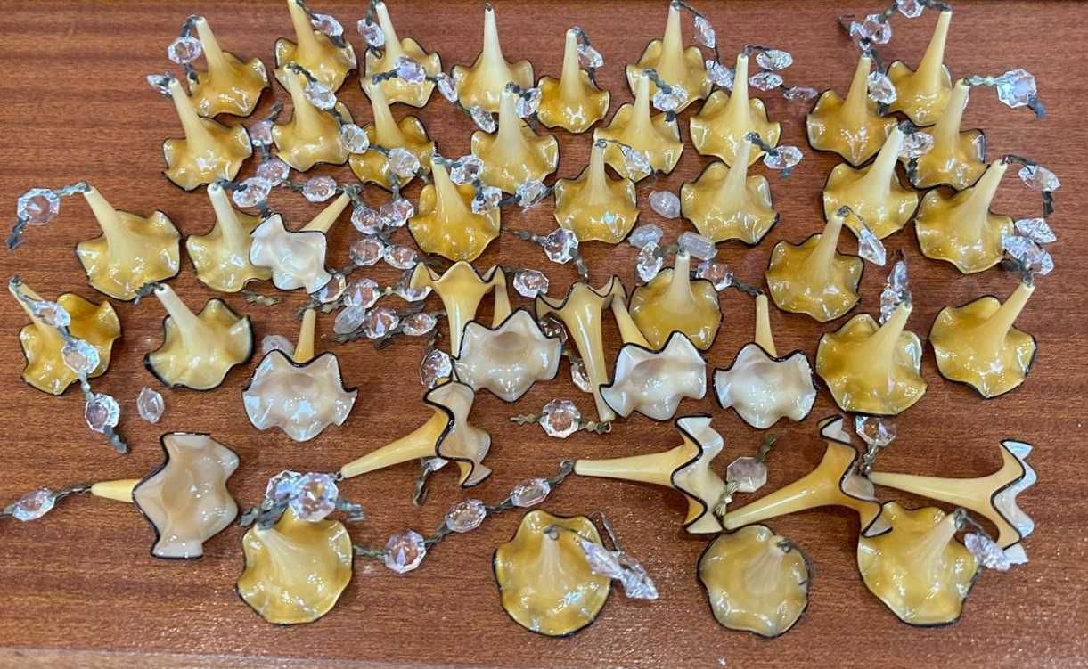 Pingentes antigos, em cristal para candeeiros lustres