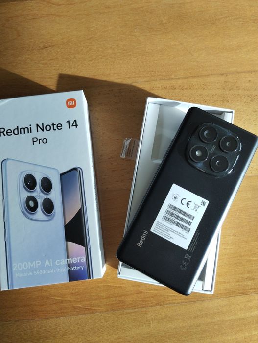 Smartphone Xiaomi Redmi Note 14 Pro Preto 256GB 16GB RAM Novo