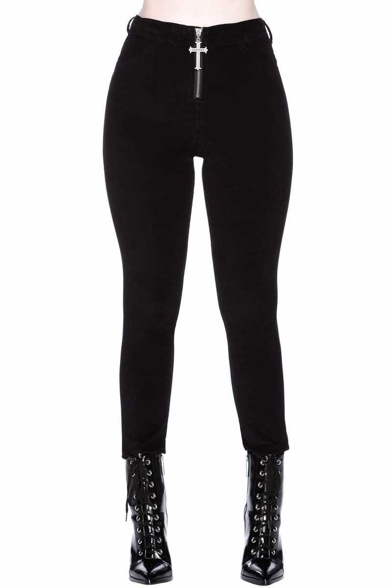 Spodnie KILLSTAR goth krzyż alternative dollskill