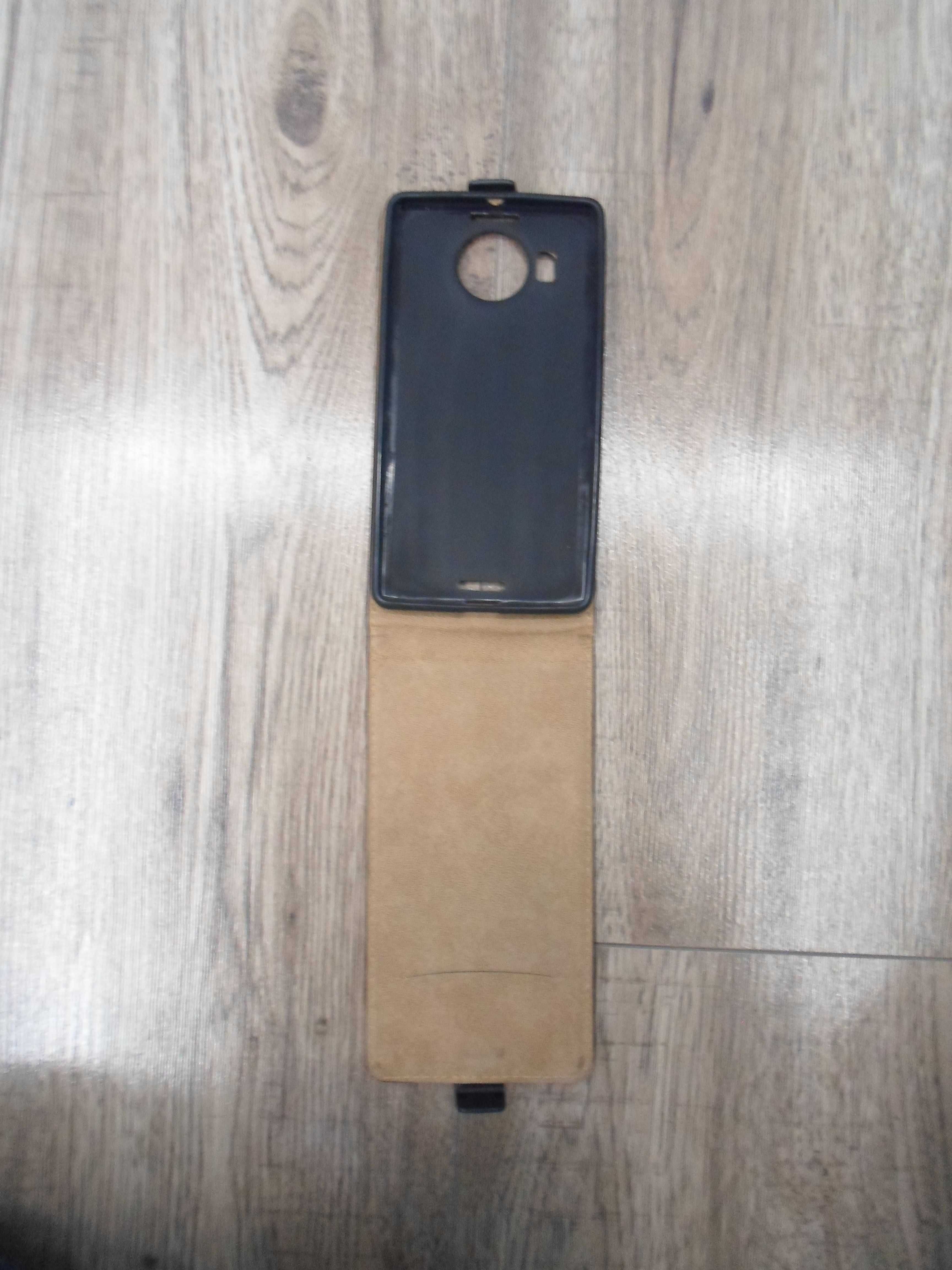 Etui z klapką + magnes Lumia 950XL czarny