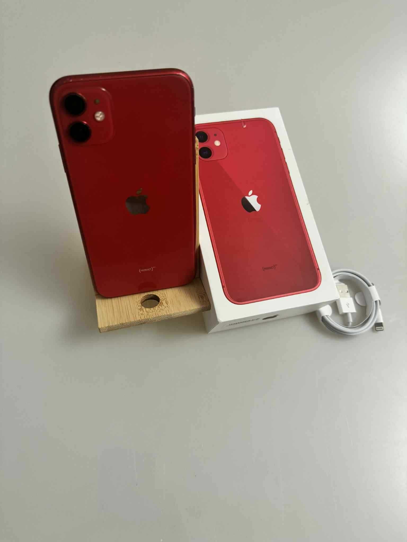 Iphone 11 czerwony 128 GB 90 % baterii
