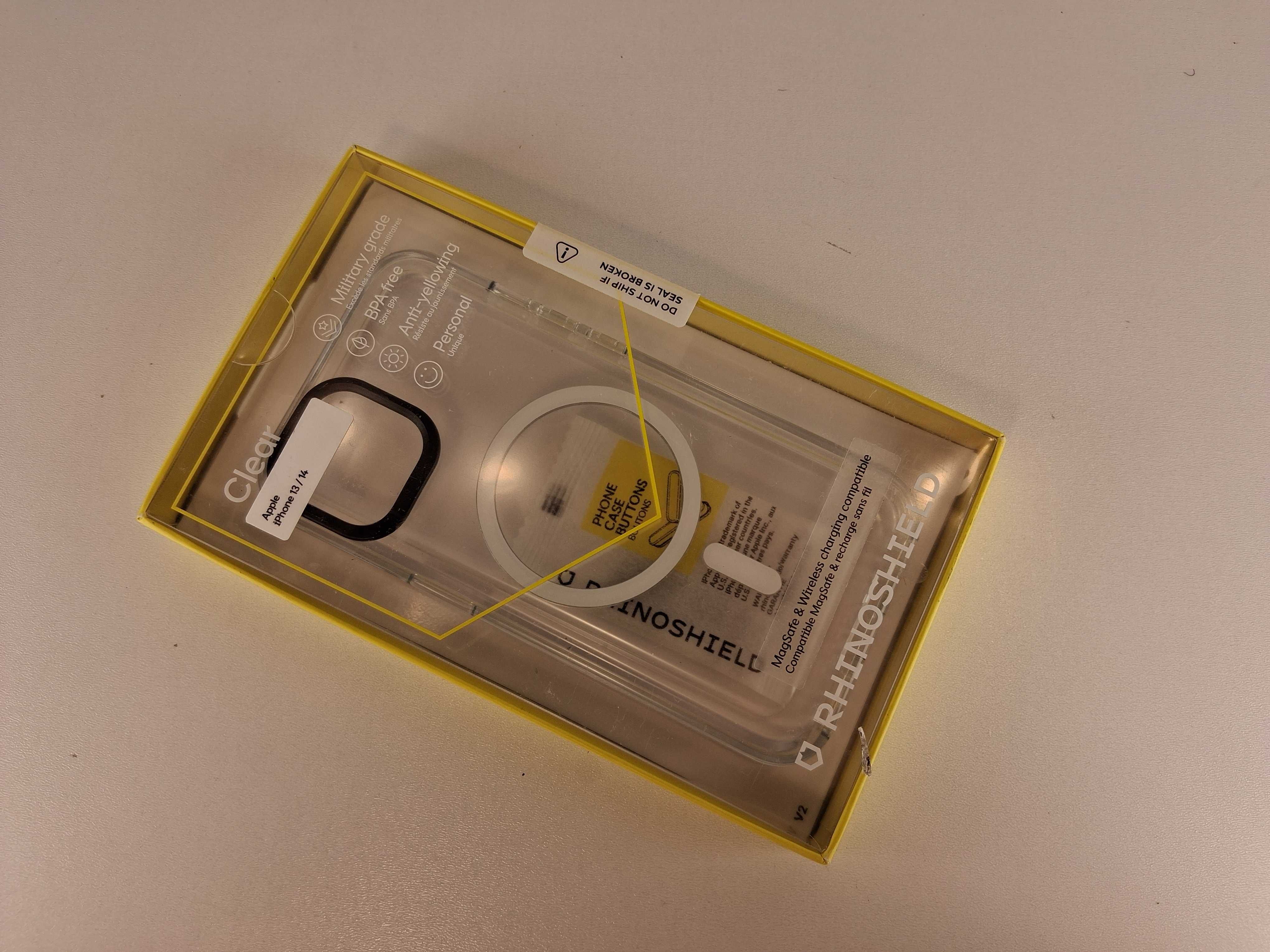 E229 Rhinoshield Clear Etui Ochronne iPhone 13 14 Transparent MagSafe