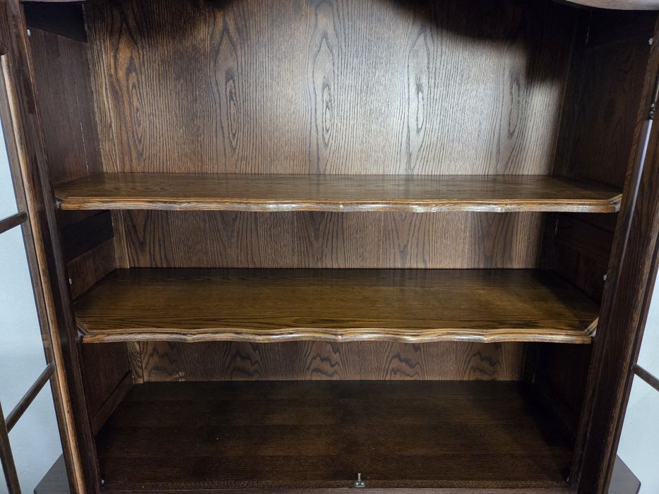 Jadalnia dębowa komoda witryna stół 6 krzeseł meble holenderskie