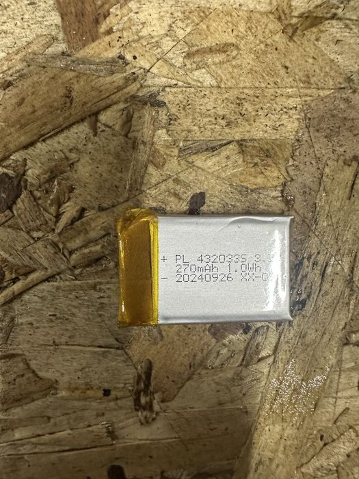 Новий акумулятор 270 mah