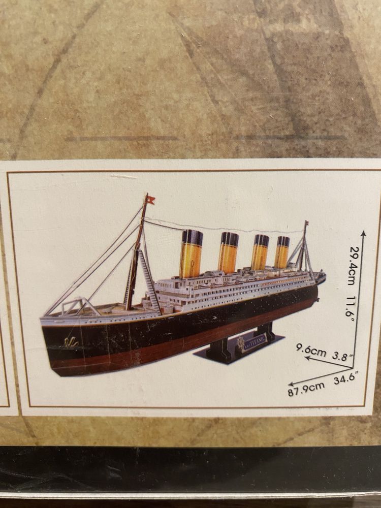 LEGO/Puzzle Titanic 3D LED Statek 266 elementów