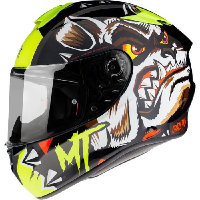 Nowy Kask integralny MT HELMETS Targo CRAZY DOG rozmiar L 59-60 cm